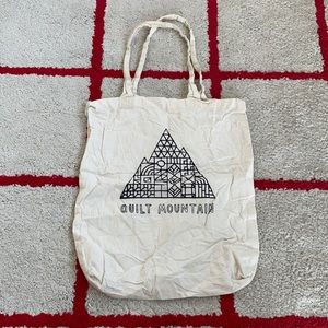 Cotton tote bag “quilt mountain”